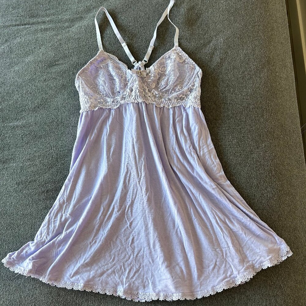 Lavender Lace Lingerie Slip